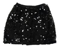 Čierna tylová pajetková sukňa St. Bernard