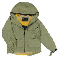 Khaki šusťáková jarní parka s kapucí Next