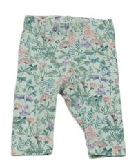 Mátové legíny s kytičkami H&M