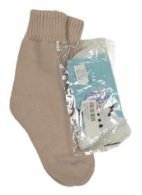 Nové - 2x - Ponožky - Pudrové teplé, světlemodro/bílé so sněhuláčkem