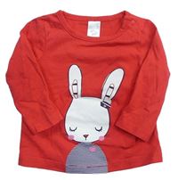 Červené tričko s králikom C&A