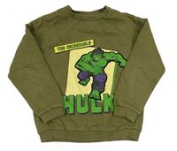 Khaki mikina s Hulkem M&S
