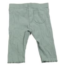 Zelenošedé rebrované legíny s vreckom M&S