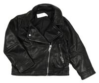 Černý koženkový podšitý křivák H&M