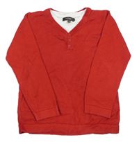 Červený sveter s gombíkmi St. George