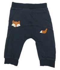 Tmavomodré tepláky s líškou Name it