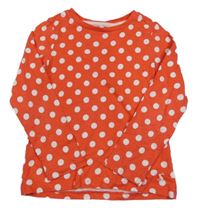Červené puntíkaté triko Joules