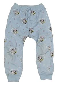 Světlemodré tepláky s Minnie a srdíčky George