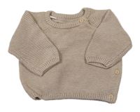 Hnědý propínací svetr H&M