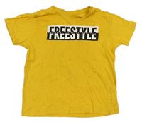 Žlté tričko s nápisom Primark