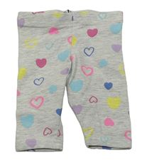Sivé vzorované legíny so srdiečkami zn. Primark