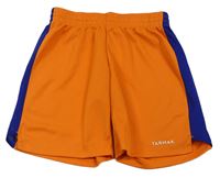 Oranžovo-modré športové kraťasy Decathlon