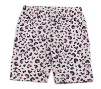 Světlerůžové leopardí kraťasy Kiki&Koko