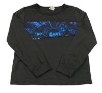 Antracitové triko s ovladači 