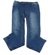 Tmavomodré skinny rifle