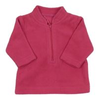 Ružová fleecová mikina