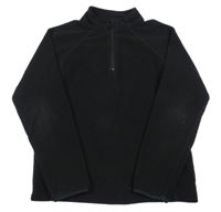 Čierna fleecová mikina