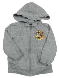 Sivá melírovaná mikina s Tlapkovou patrolou a kapucňou Nickelodeon