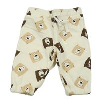 Smetanové tepláky s medvědy Primark