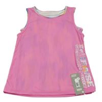 Nové - růžový sportovní top s nápisem dunnes 