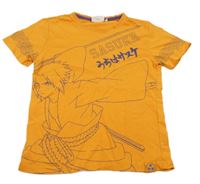 Oranžové tričko s potlačou