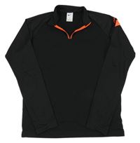 Černo-neonová funkční mikina s logem Nike