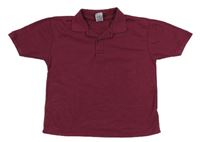 Vínové polo tričko Fruit of the Loom