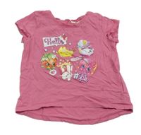 Ružové tričko s obrázkami H&M