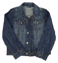 Tmavomodrá rifľová bunda zn. C&A