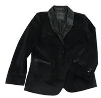 Černé sametové společenské sako Zara