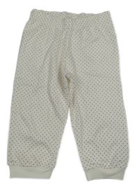 Bielo-červené bodkovaná é tepláky