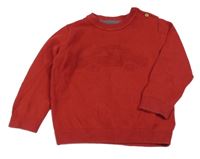 Červený sveter s autom Mothercare