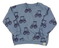 Modrá mikina s traktormi Primark