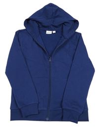 Tmavomodrá prepínaci mikina s kapucňou Alive