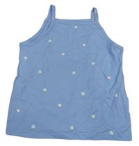 Svetlomodrý crop top so srdiečkami H&M