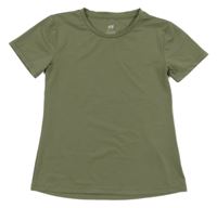 Khaki športové tričko H&M
