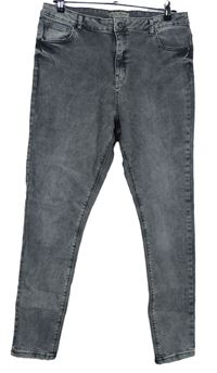 Dámské šedé plísňové skinny rifle Denim 
