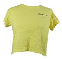 Dámske žlté crop tričko s logom Champion
