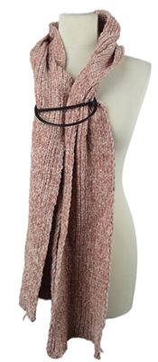 Nové - Dámská růžová žinylková šála Accessories
