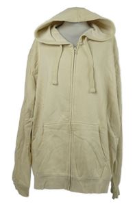 Dámska béžová prepínaci mikina s kapucňou EASY vel. 3XL