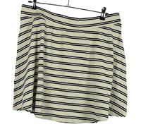 Dámská bílo-černá pruhovaná žebrovaná sukně River Island 