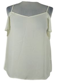 Nové - Dámska smotanová průsvitná blúzka s volnými rameny New Look