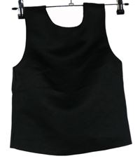 Dámský černý crop top s mašlí na zádech H&M