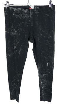 Dámské černo-bílé vzorované legíny H&M
