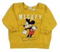 Žltá mikina s Mickey Mousem H&M