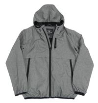 Sivá šušťáková jarná bunda s kapucňou George