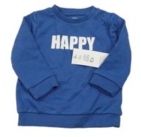 Nové - modrá mikina s nápisom F&F