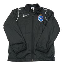 Čierna šušťáková športová bunda s výšivkou Nike