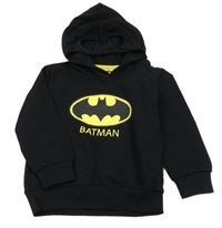 Čierna mikina s Batmanem a kapucňou