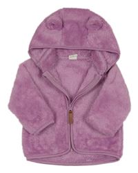 Filová huňatá propínací mikina s kapucí H&M